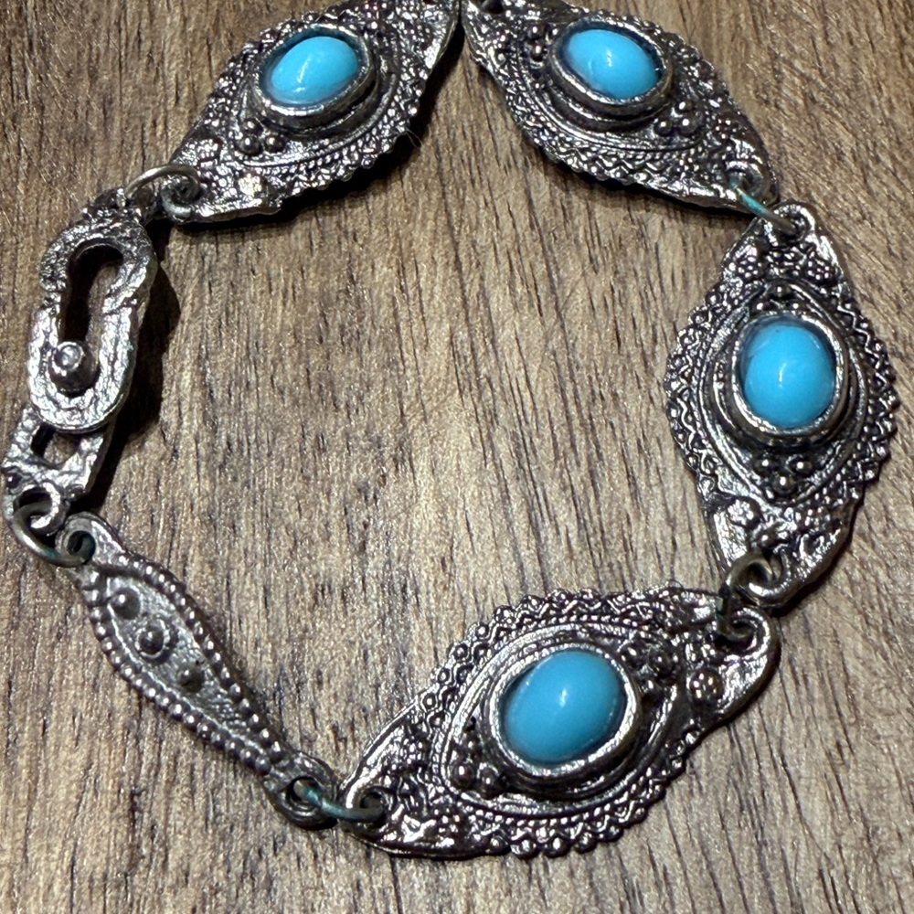Silver and Turquoise Bracelet